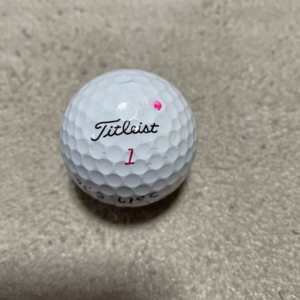 プロゴルファー石山千晶実使用直筆サイン入りゴルフボールの画像2