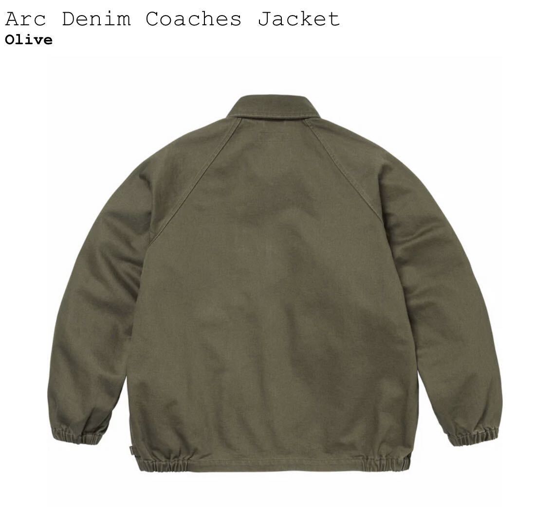 Supreme Arc Denim Coaches Jacket Olive Large シュプリーム アーチロゴ デニム コーチジャケット オリーブ_画像2