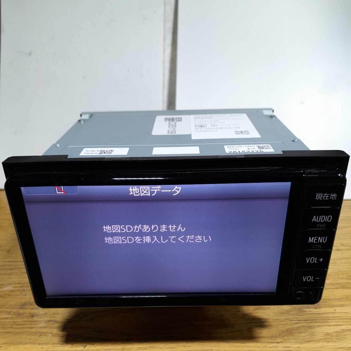 トヨタ純正ナビ NSCD-W66(管理番号:23051158)地図データSDカード欠品