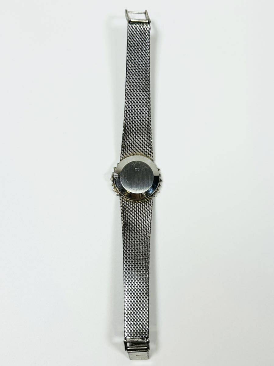 3701 ☆ 1円〜 ROLEX ロレックス PRECISION 18K 刻印 ダイヤ サファイア 手巻き アフターベゼル アフターベルト腕時計 稼動中 現状渡し の画像6