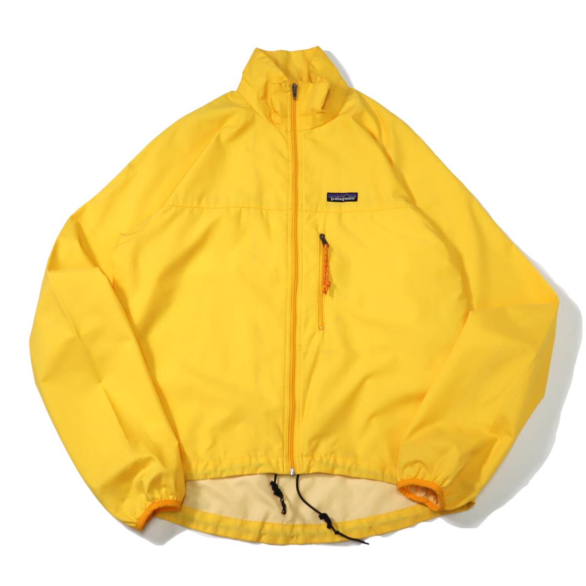 [M] 98' patagonia ベロシティ ジャケット イエロー リップストップ ナイロン パタゴニア サイクリング 黄色 ビンテージ vintage 90sの画像1
