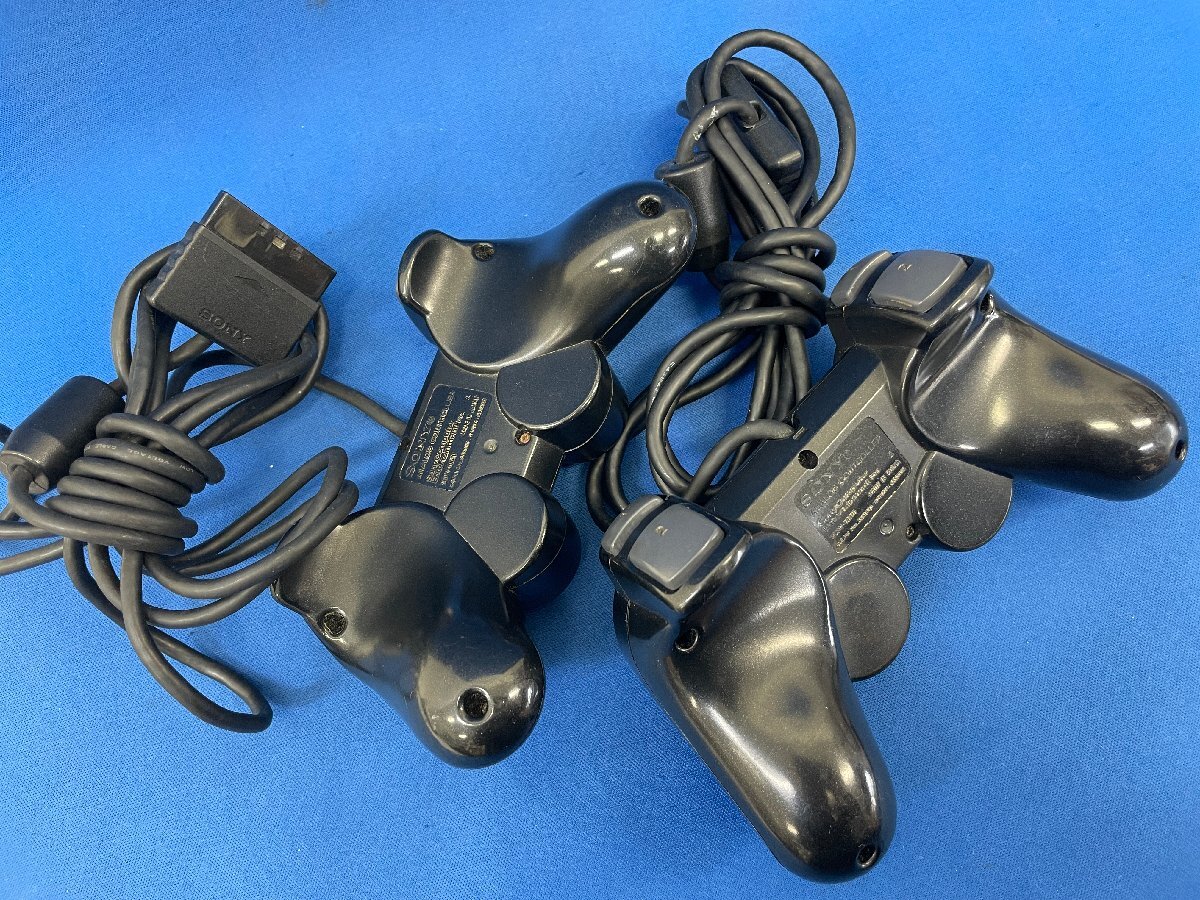 【ジャンク扱い】SONY/ PS2 PlayStation2 SCPH-70000 本体 動作未確認 プレステ 電源コードなし SCPH-10010 コントローラー2個付きの画像8