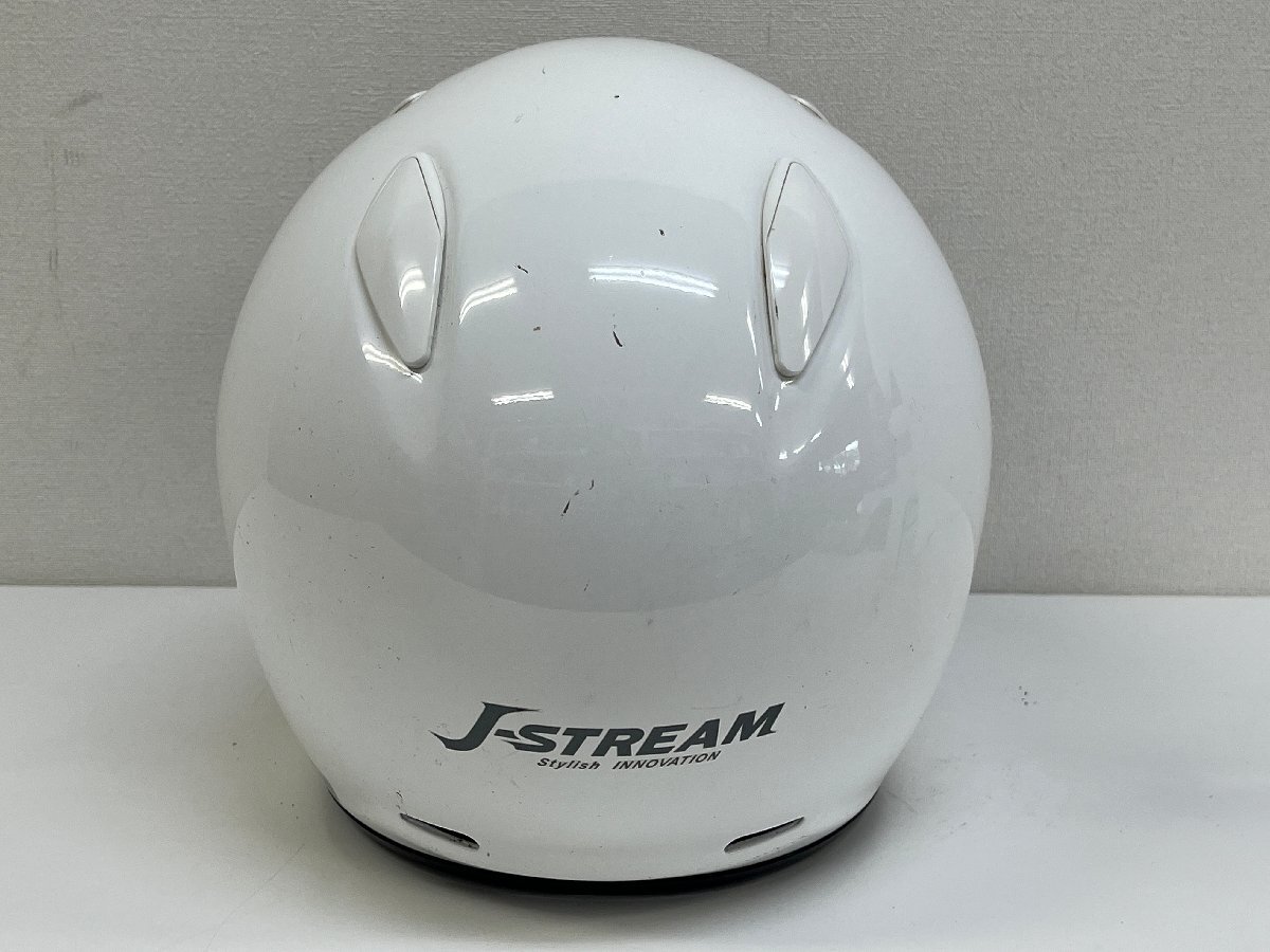 ジャンク☆SHOEI ショウエイ J-STREAM Super Flow Dual Liner Lサイズ ホワイトカラー 内部劣化の画像4