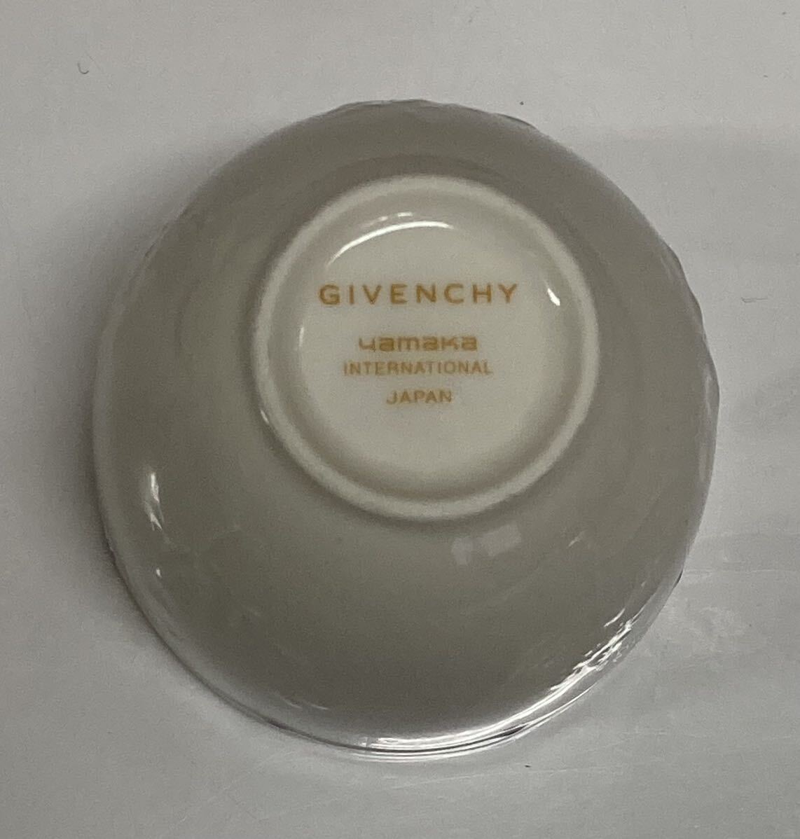 GIVENCHY ♪ カップ 5客 + ボウル セット 湯呑み 深皿 皿 プレート 小鉢 チューリップ ブルー×ホワイト ジバンシー ジバンシイ_画像4