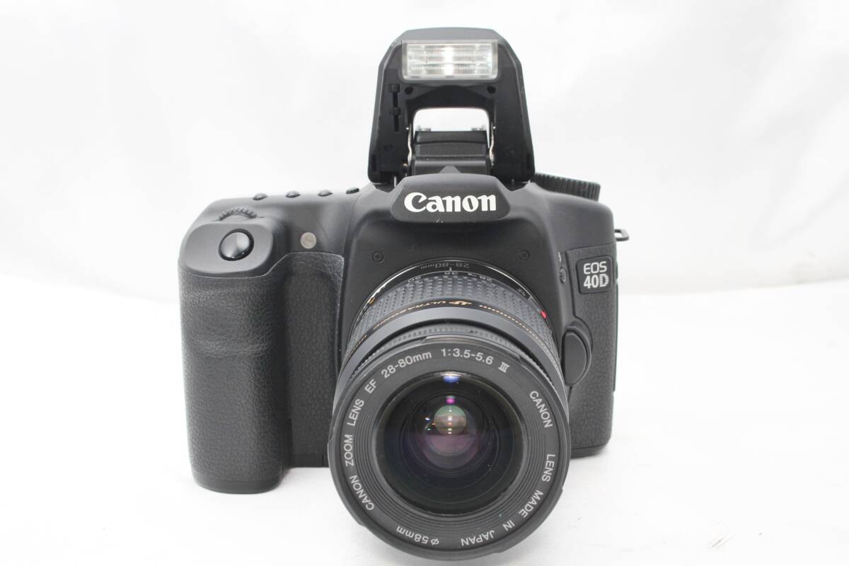 ★【限定！美品 CFカードつき 一眼レフスターティングセット】 Canon EOS 40D ★ EF28-80mm F4-5.6 III USM ★ バッテリー2本 ★ 20240404の画像3