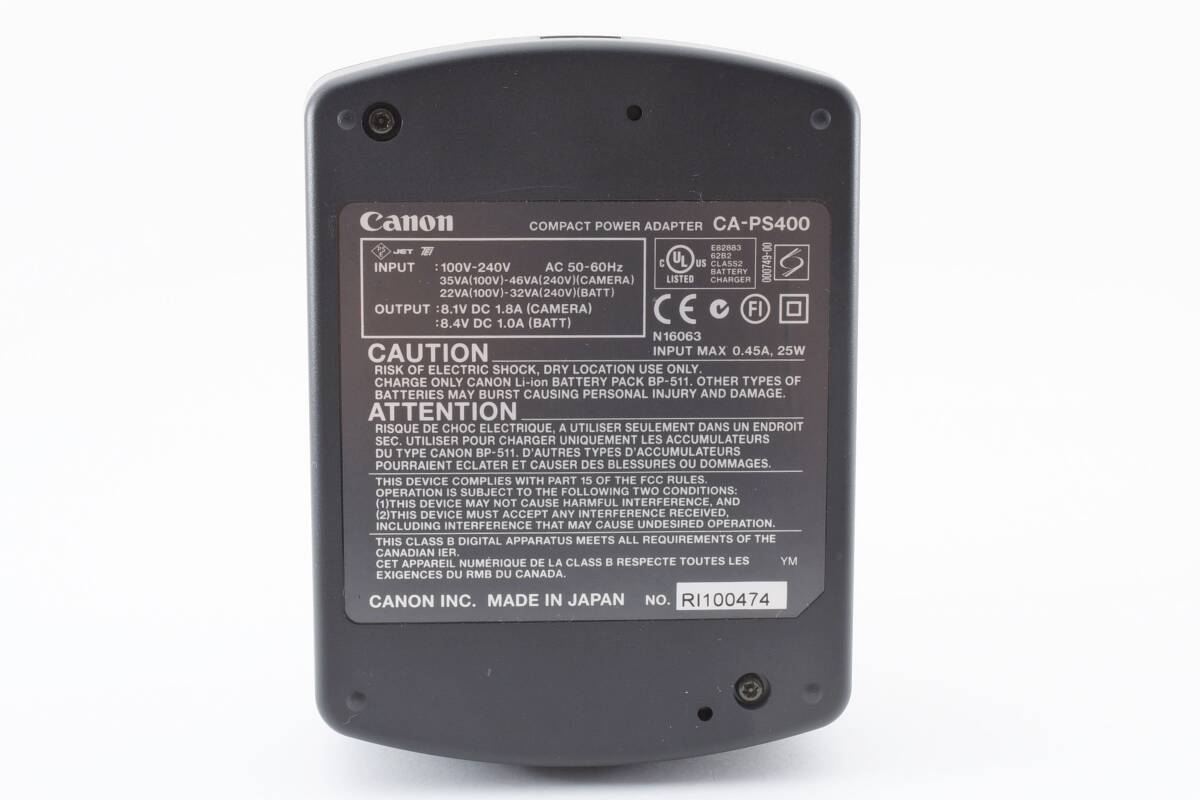 ★ Canon キヤノン CA-PS400 COMPACT POWER ADAPTER BP-511 ★ 2112552