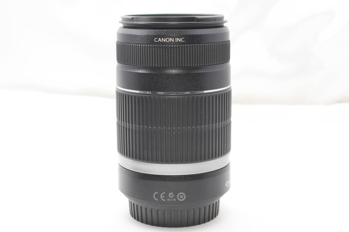 ★【限定！美品 手振れ補正付き】 Canon EF-S55-250mm F4-5.6 IS ★ 純正望遠レンズ 20240424A