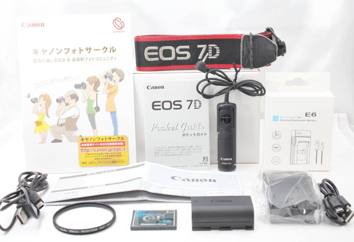 ★【限定！美品 スターティングセット 2GB CFカード付き】 Canon EOS 7D ★ EF-S18-55mm IS EF90-300mm USM