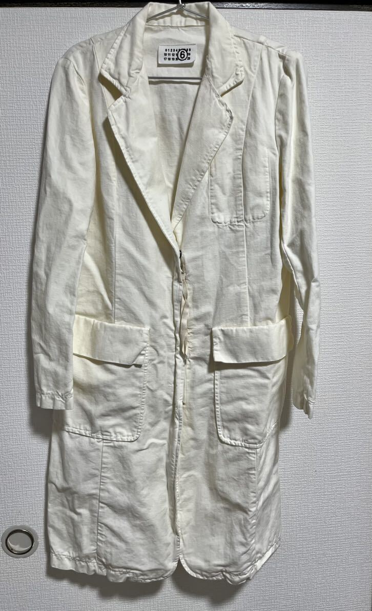 【レア！!ここのえ期】Maison Margiela ⑥ メゾンマルジェラ 白衣コート ホワイト マルタンマルジェラ blouse blanche 男女兼用の画像4