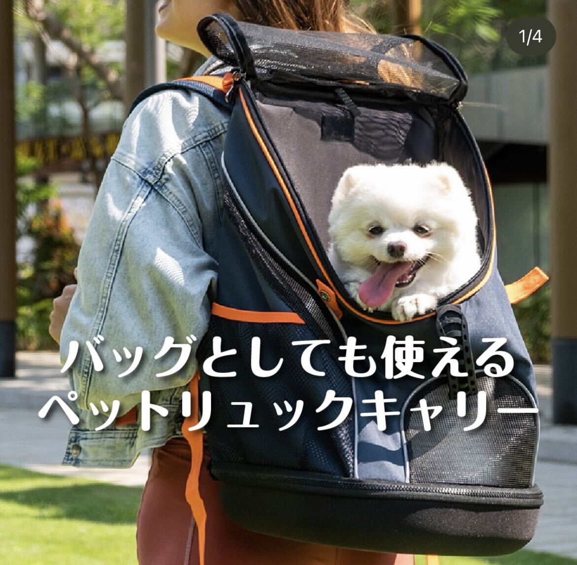 Richell Ricci .ru pet rucksack Carry navy / dog cat Carry 