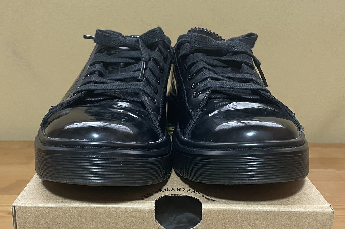 Dr.Martens ドクターマーチン SPIN / BLACK NOIR / PATENT LAMPER / UK5 US7 / 黒 / スニーカー_画像2