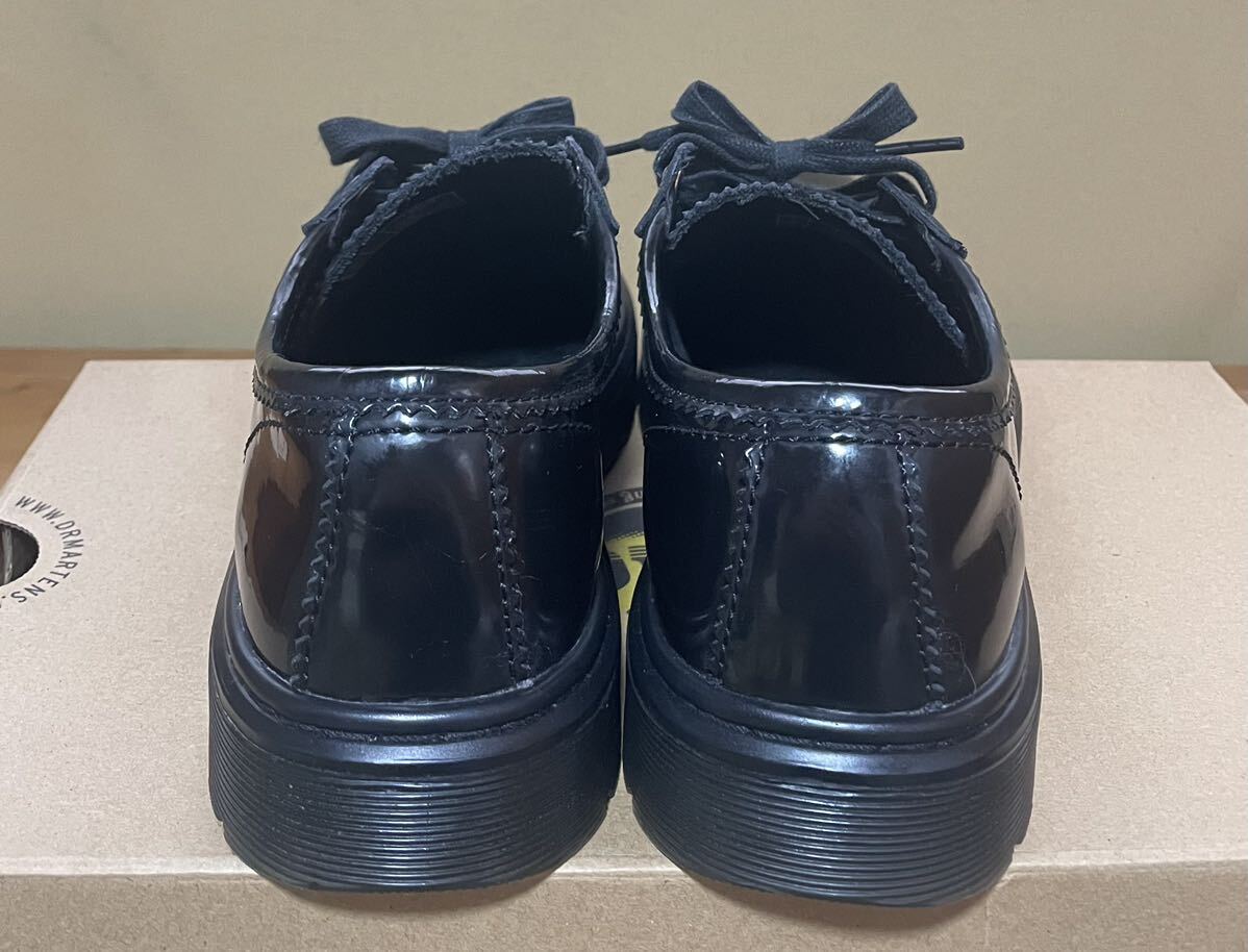 Dr.Martens ドクターマーチン SPIN / BLACK NOIR / PATENT LAMPER / UK5 US7 / 黒 / スニーカー_画像3