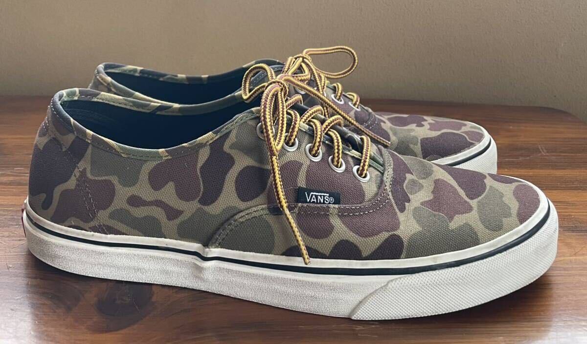 VANS AUTHENTIC WAXED CANVAS CAMO バンズ オーセンティック ワックスド キャンバス カモ US9.5 27.5cm / スニーカーの画像5