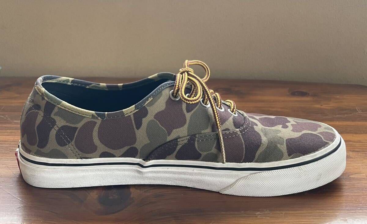 VANS AUTHENTIC WAXED CANVAS CAMO バンズ オーセンティック ワックスド キャンバス カモ US9.5 27.5cm / スニーカーの画像7