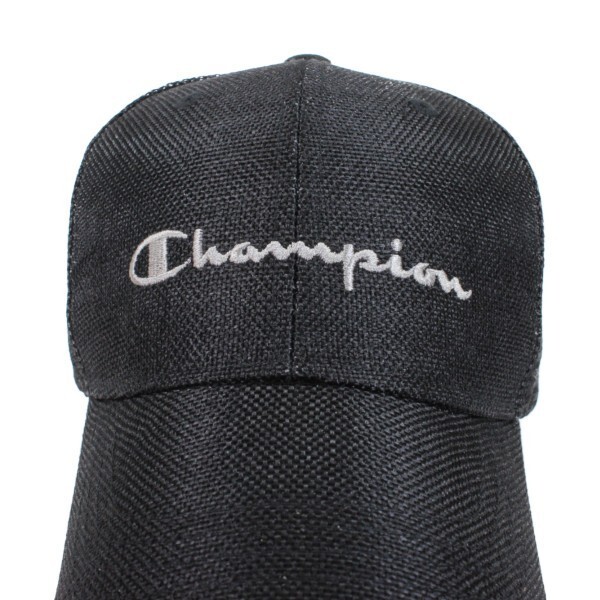 大きいサイズ Champion チャンピオン シートメッシュキャップ ブラック 帽子 ジョギング アウトドア 野球帽 春夏 メンズ レディースの画像4