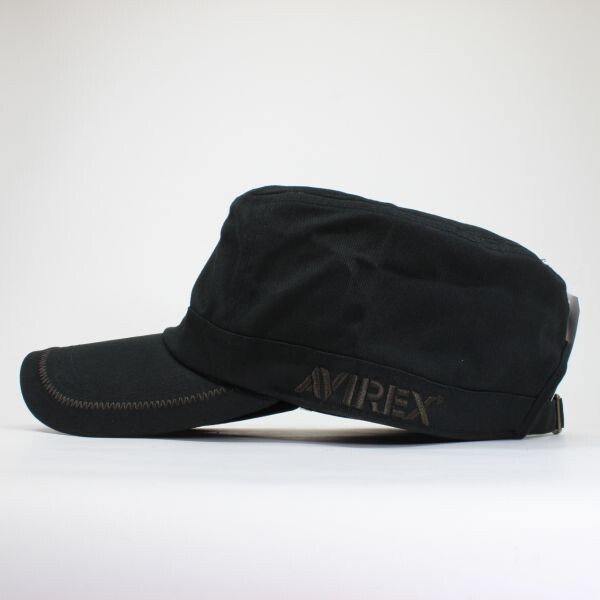 大きいサイズ XL アヴィレックス AVIREX ワークキャップ ブラック 帽子 メンズ レディース 新作 春夏 トレンド_画像2