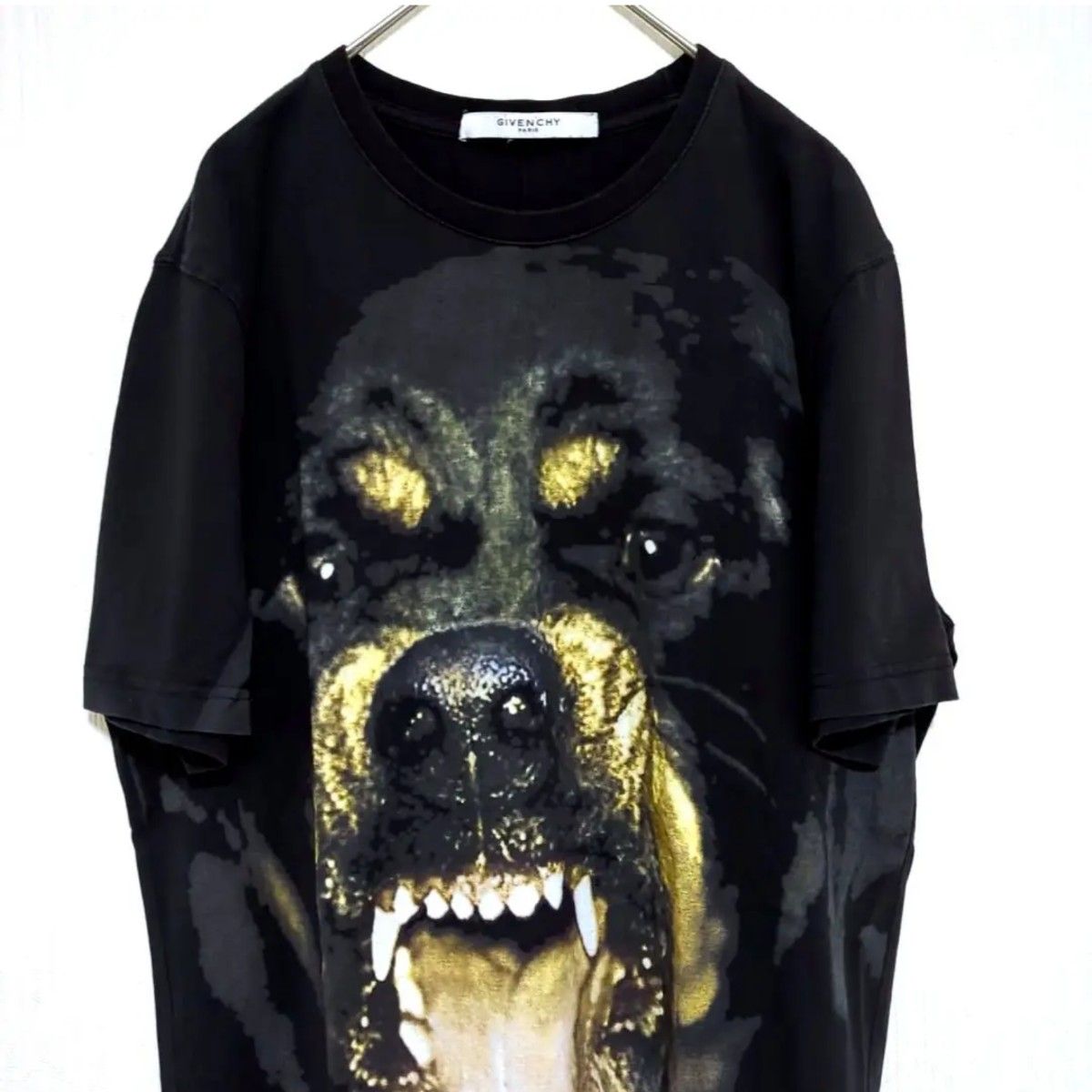 GIVENCHY ジバンシー ロットワイラー 半袖 Tシャツ カットソー 犬柄 ブラック プリント