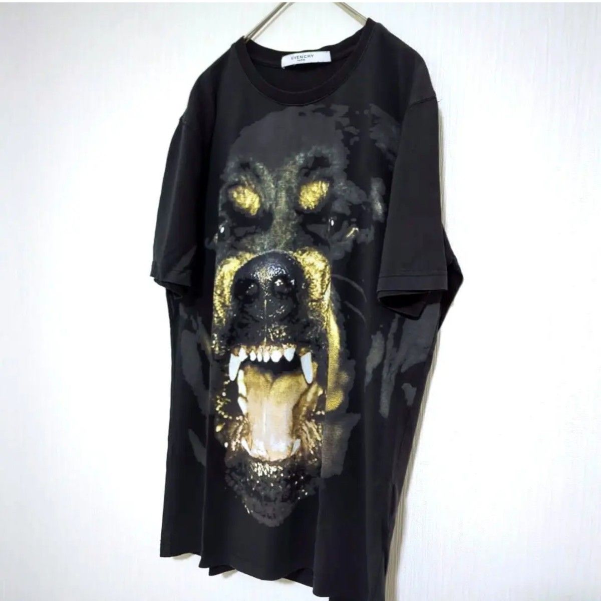 GIVENCHY ジバンシー ロットワイラー 半袖 Tシャツ カットソー 犬柄 ブラック プリント