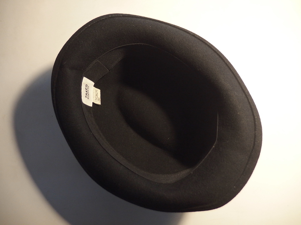  日本製 上質 TAKEO KIKUCHI (タケオキクチ) 中折れ帽 ソフト帽 ソフトハット 約59cm ハット　帽子_画像8