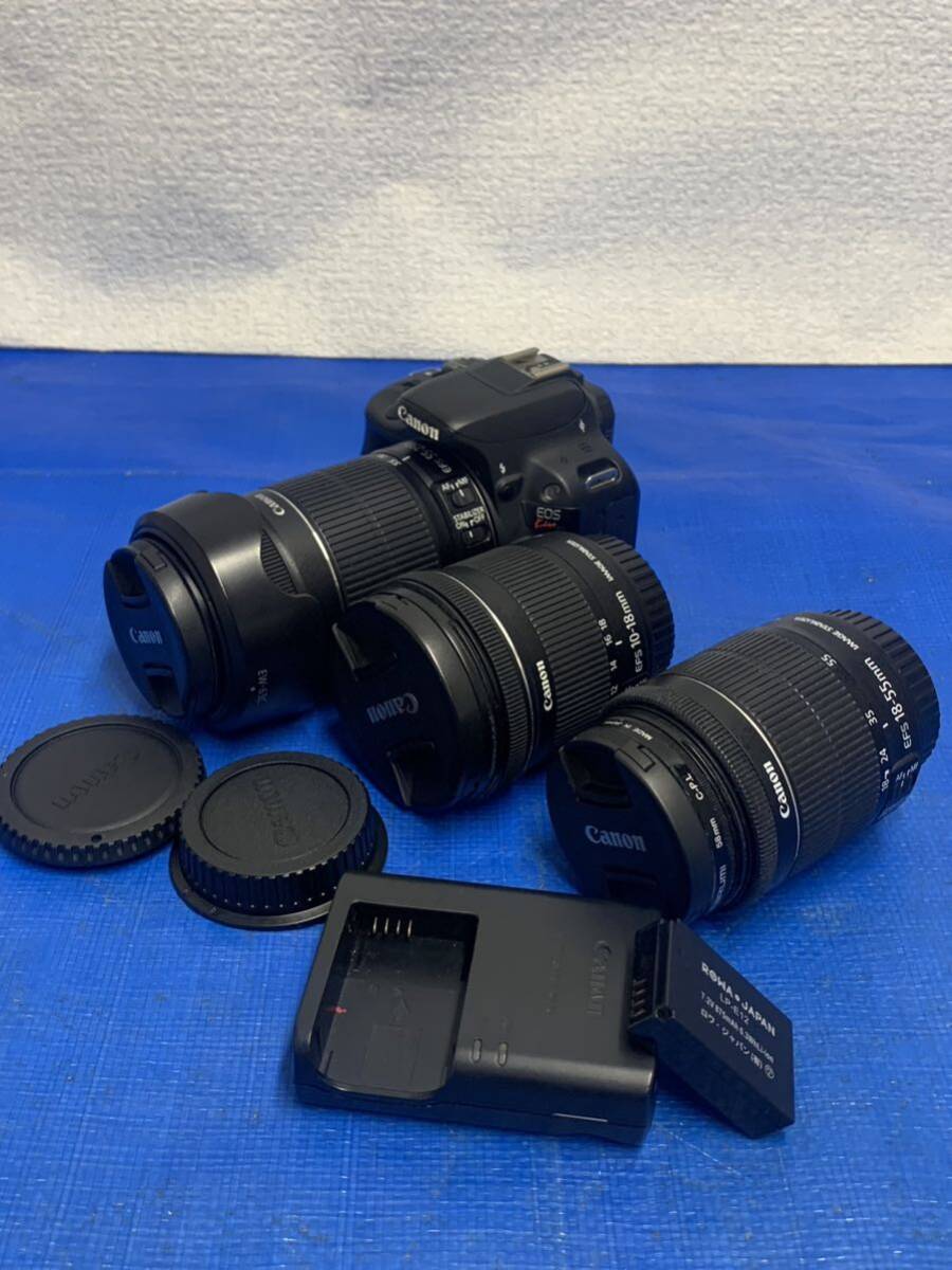 04304.80.Canon キャノン EOS Kiss X7  EF-S 18-55mm レンズ デジタル一眼レフカメラ 現状品の画像5