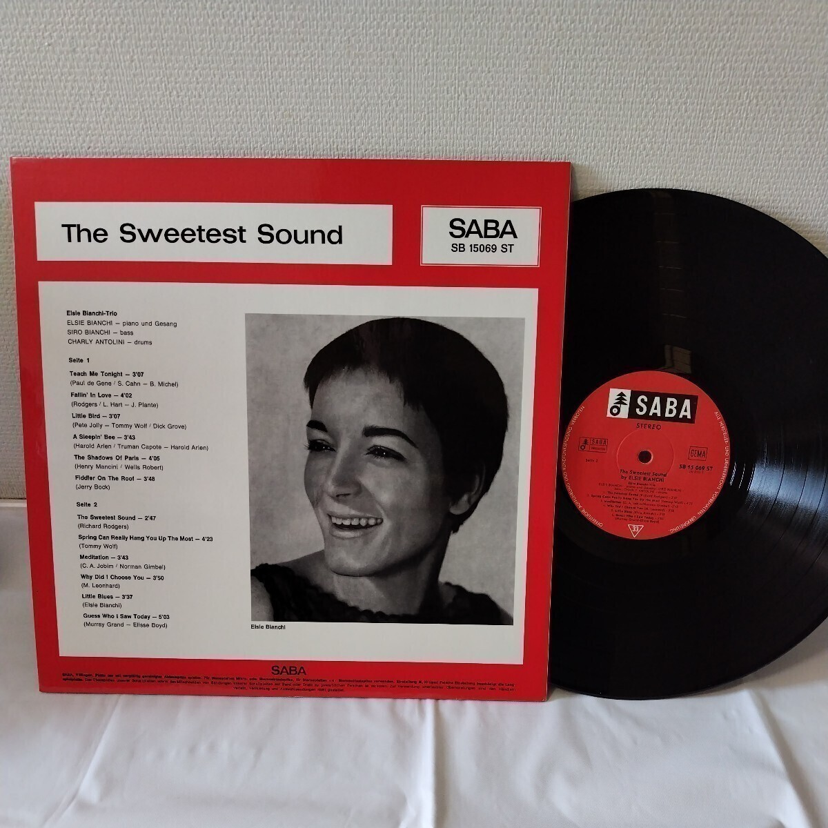 (LP)Elsie Bianchi Trio/The Sweetest Sound[SABA]レコード,Little Bird収録,Gilles Peterson,re-issue,クラブ・ジャズ,Talkin Jazz Ⅲの画像2