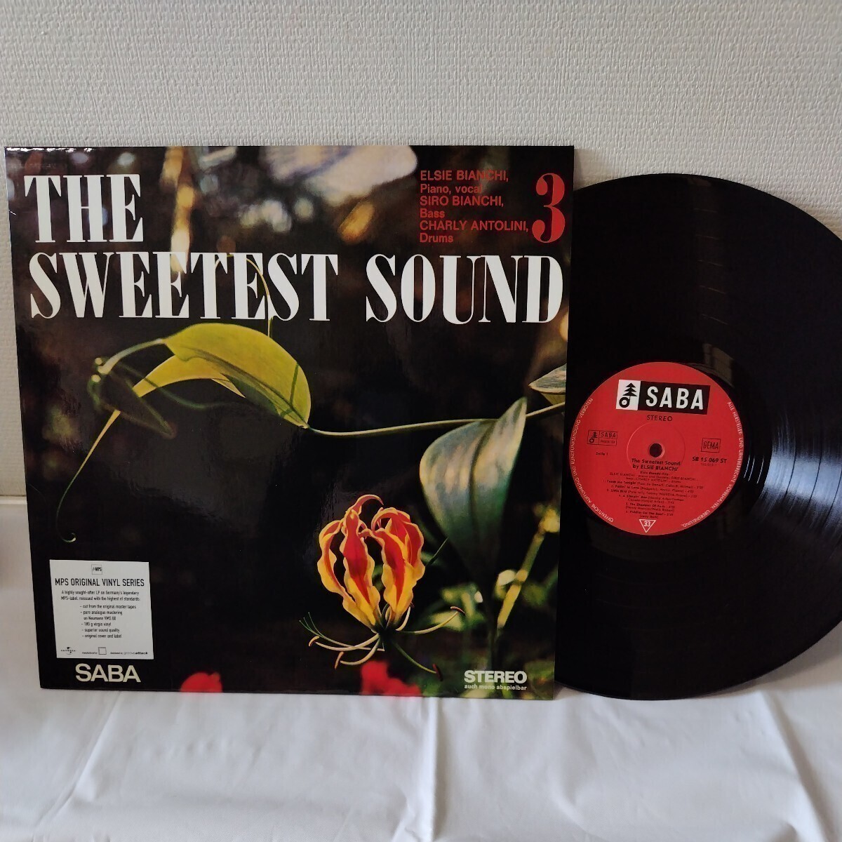 (LP)Elsie Bianchi Trio/The Sweetest Sound[SABA]レコード,Little Bird収録,Gilles Peterson,re-issue,クラブ・ジャズ,Talkin Jazz Ⅲの画像1