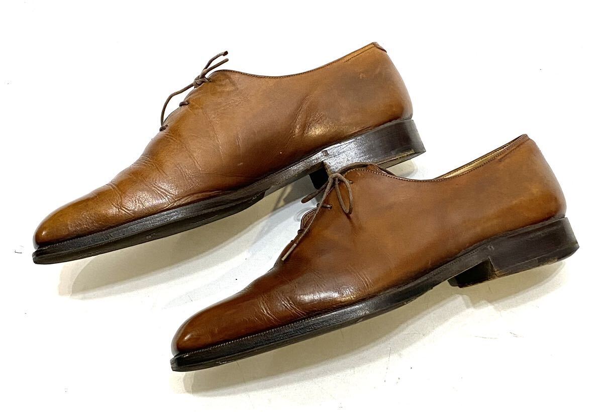 BERLUTI hole cut leather shoes Berluti leather shoes dress shoes business Alessandro Dubey oks Brown 7