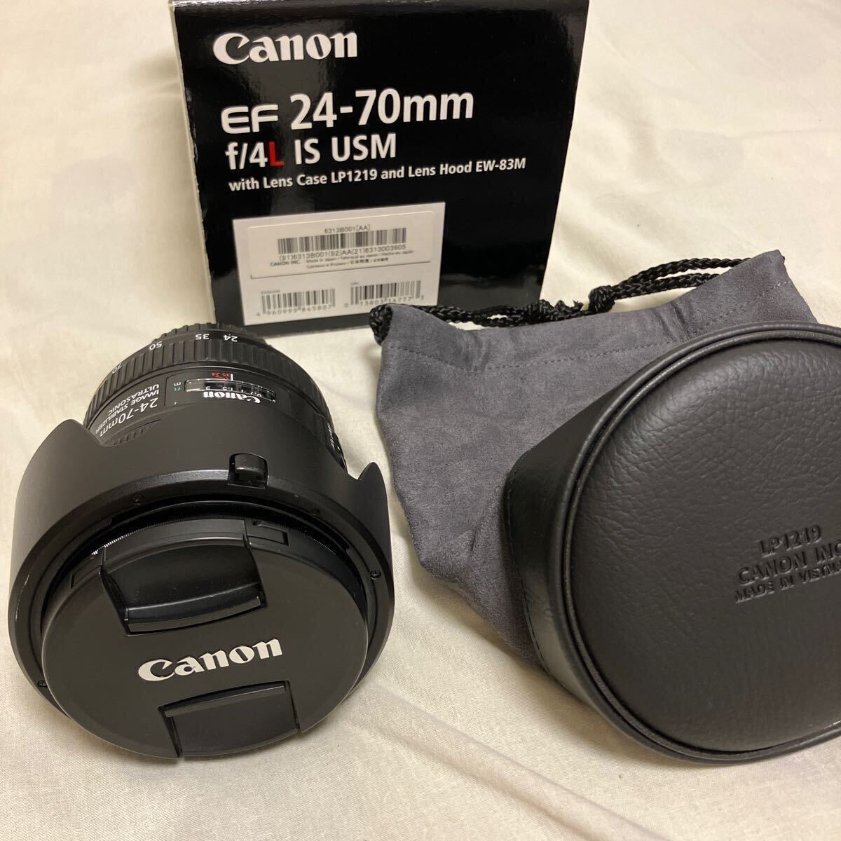 Canon EF24-70mm F4L IS USM & レンズポーチ LP1219の画像1
