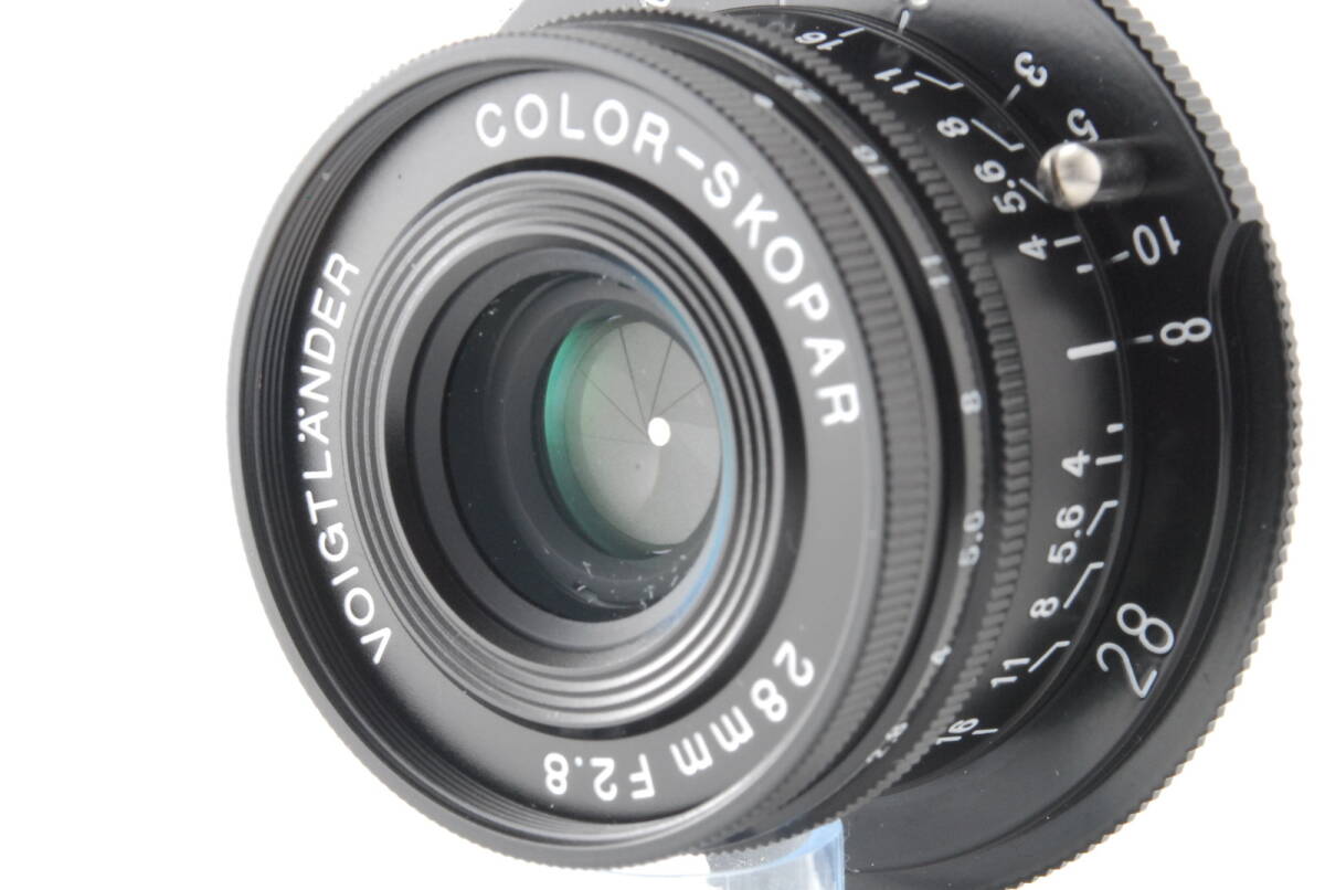 【ランクＳ】 フォクトレンダー Voigtlander COLOR-SKOPAR 28mm F2.8 Type I VM ブラックペイント （#541）_画像4