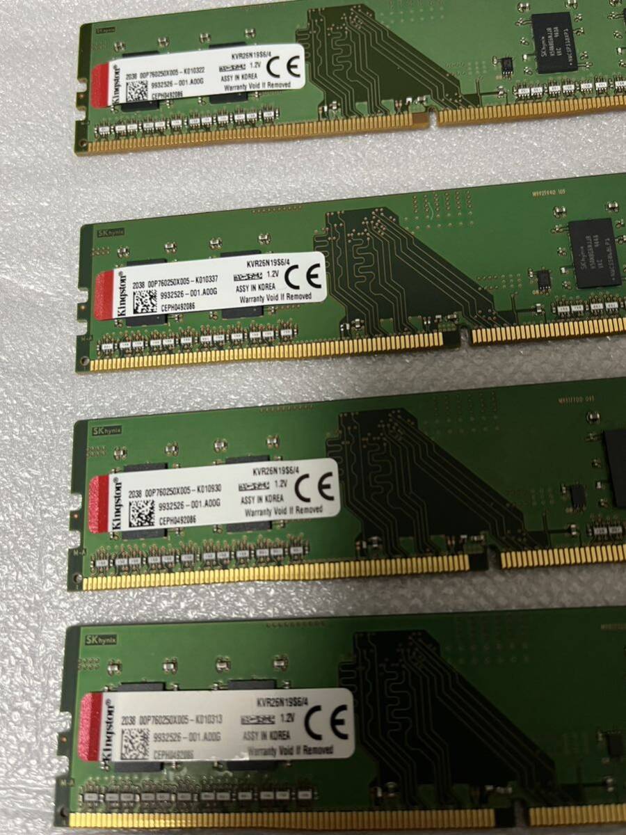KingstonデスクトップPC4 DDR4-2666v 16GB(4GB*4枚）_画像2