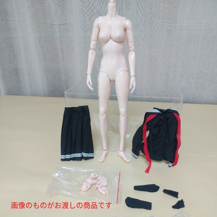 中古1/6size★シームレスアクションフィギュア素体用★ファイセンTBleague製昭和風セーラー服制服と別メーカーの素体セットですの画像2