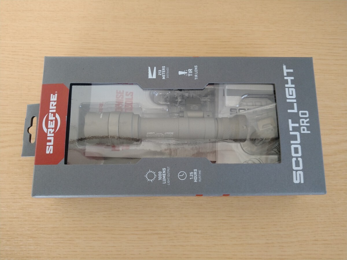 ■実物 SUREFIRE M640U SCOUTLIGHT PRO LED ウェポンライト 1000lumen TAN タンカラー M-LOKマウント付き！の画像10