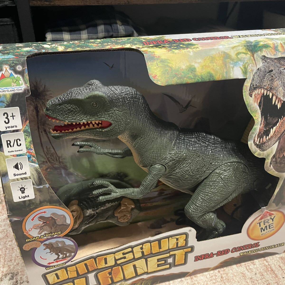  figure radio-controller dinosaur tweet voice abroad new goods unopened robot Dragon saurustino Dinosaur 
