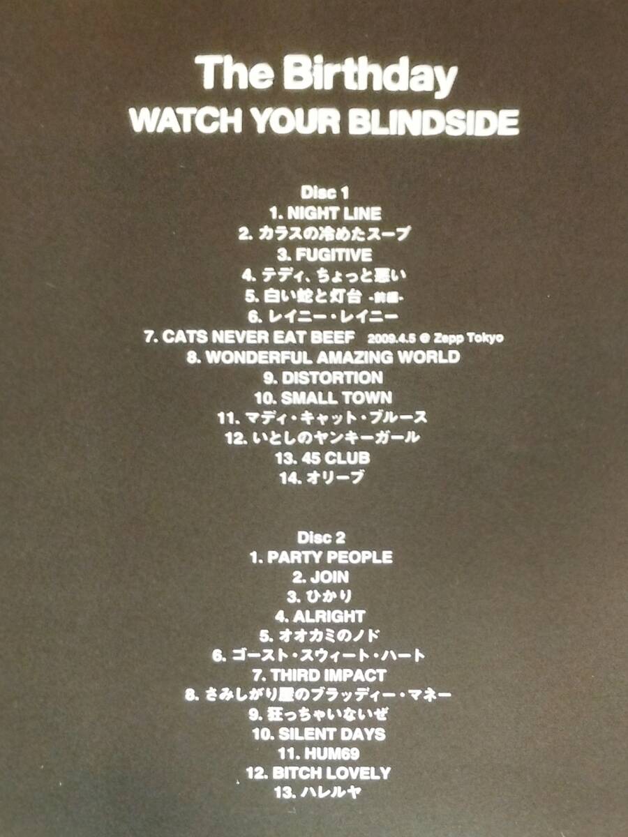 ♪2枚組♪The Birthday (ザ・バースディ) WATCH YOUR BLINDSIDE♪ チバユウスケ THEE MICHELLE GUN ELEPHANT WATCH YOUR BLIND SIDE_画像4