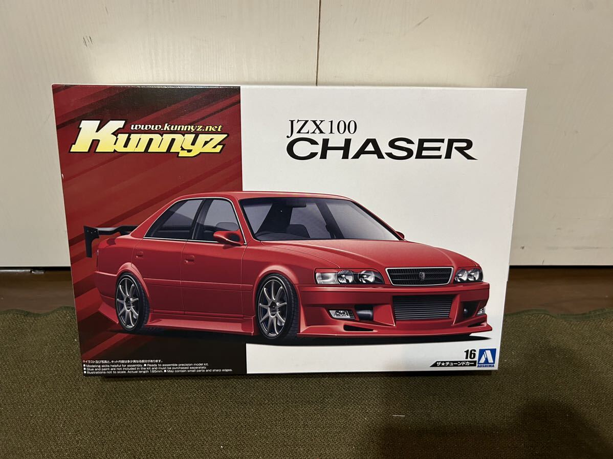 【1/24】アオシマ トヨタ JZX100 チェイサー Kunnyz 未使用品 プラモデル ザ・チューンドカー_画像1