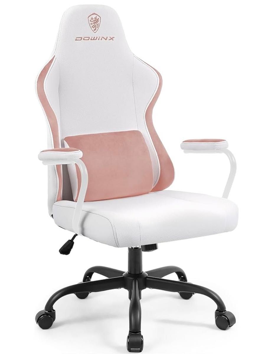新品未開封 お手入れ組立簡単【ゲーミングチェア】オフィスチェア パソコンチェア 学習椅子 ピンク白 メッシュ