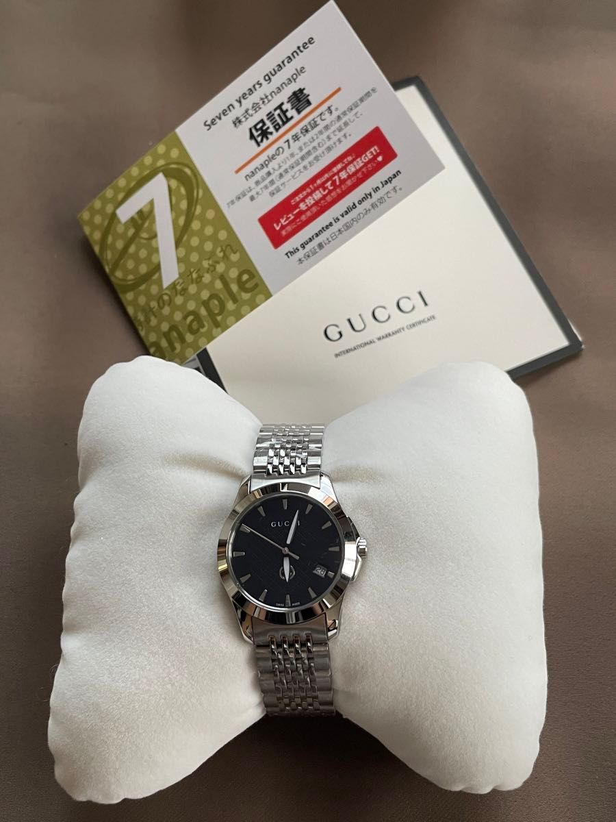 グッチ GUCCI 腕時計 レディース Gタイムレス ブラック YA1265006