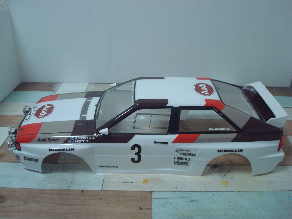 【組立済み未走行】タミヤ 1/10 アウディ クワトロ ラリー A2 ボディ Audi quattro Rallye A2の画像4