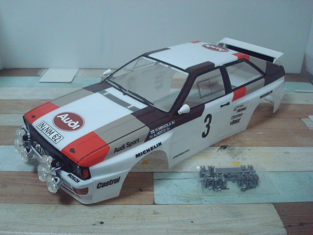 【組立済み未走行】タミヤ 1/10 アウディ クワトロ ラリー A2 ボディ Audi quattro Rallye A2の画像1