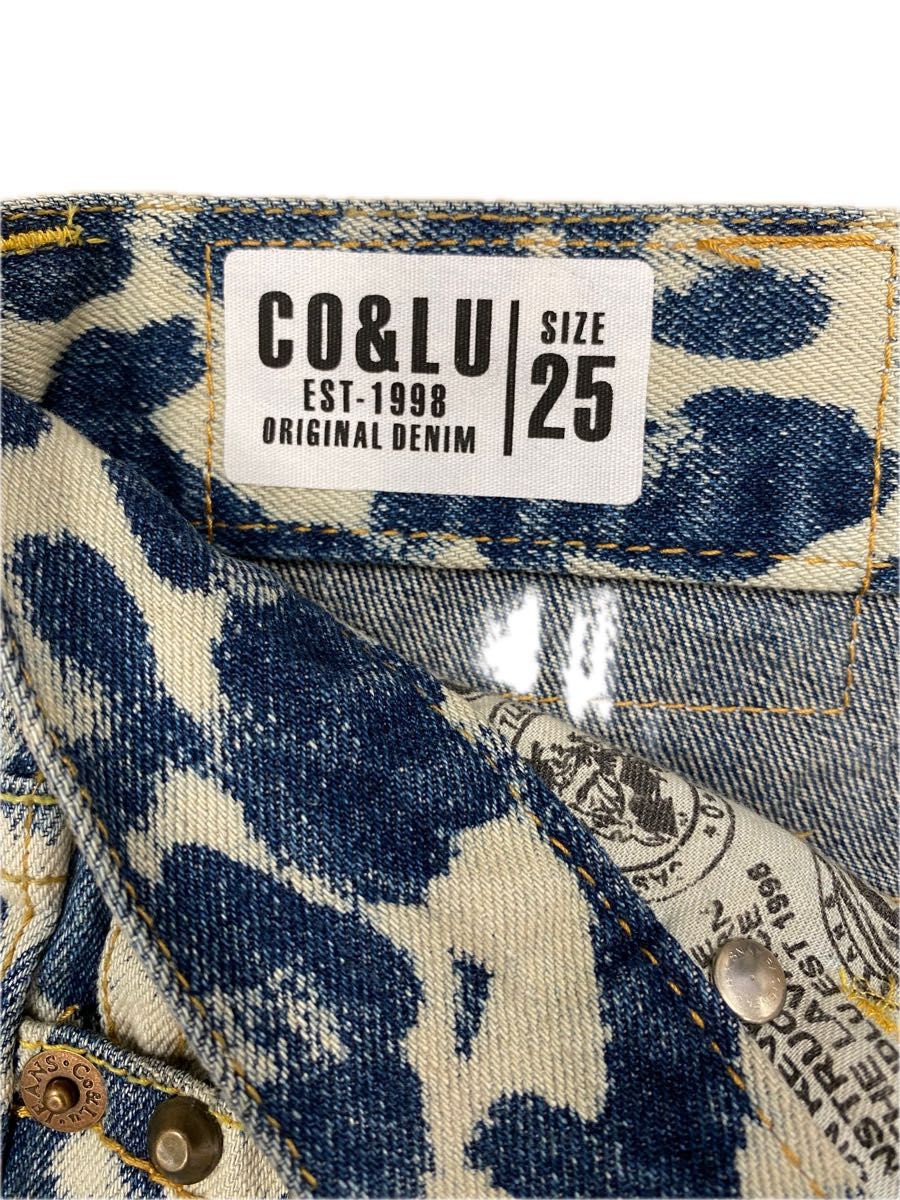 ココルル リアルレオパードデニム 25インチ CO&LU cocolulu ココルル リアルレオパードデニム 25インチ CO&LU cocolulu