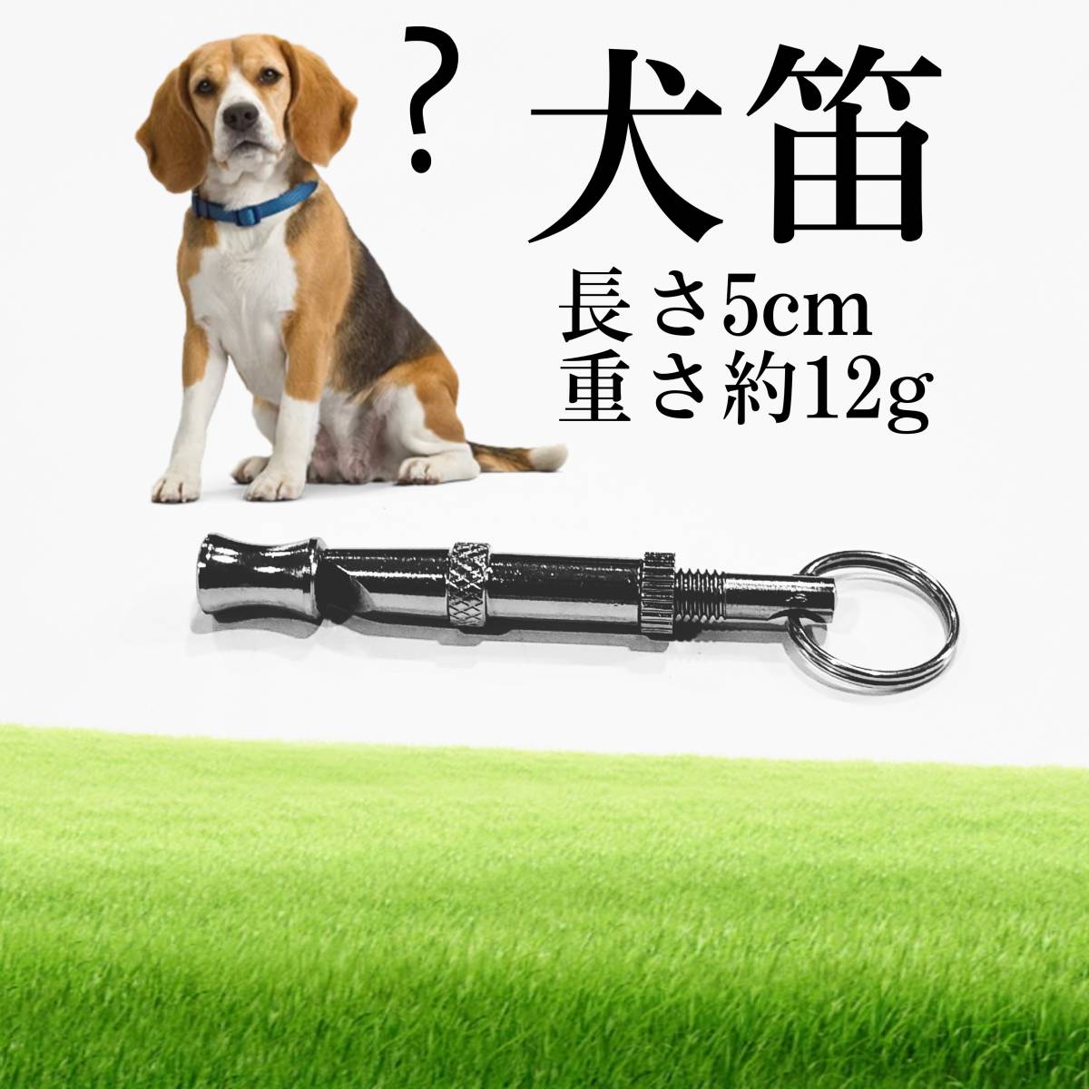 犬笛 犬の訓練 周波数調整ネジあり 色は銀色の画像1