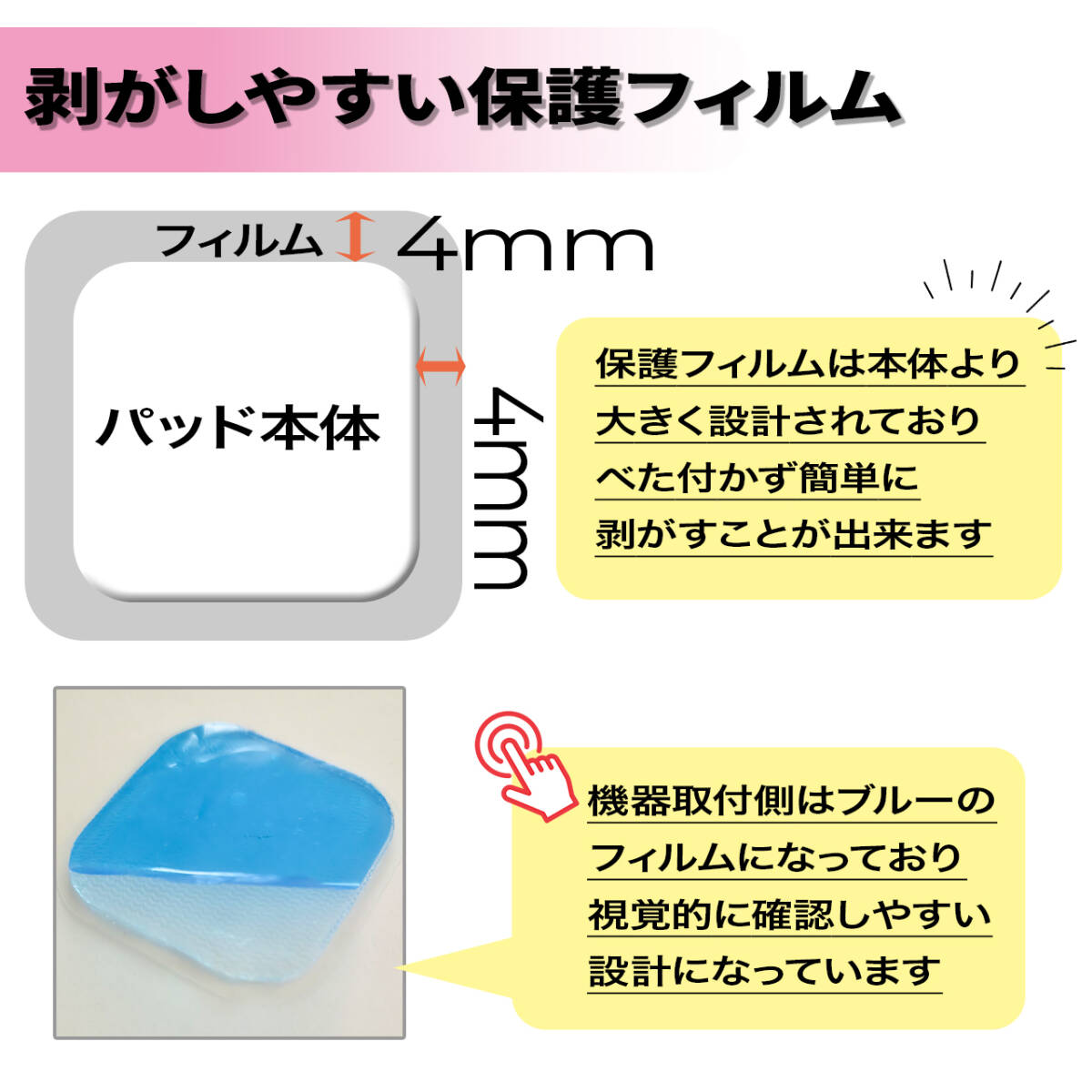 オムロン互換　ホットエレパルス　パッドHV-PAD２/３　低周波治療器 HV-F311 低周波治療器 HV-F320-BW 低周波治療器 HV-F320-PK_画像3