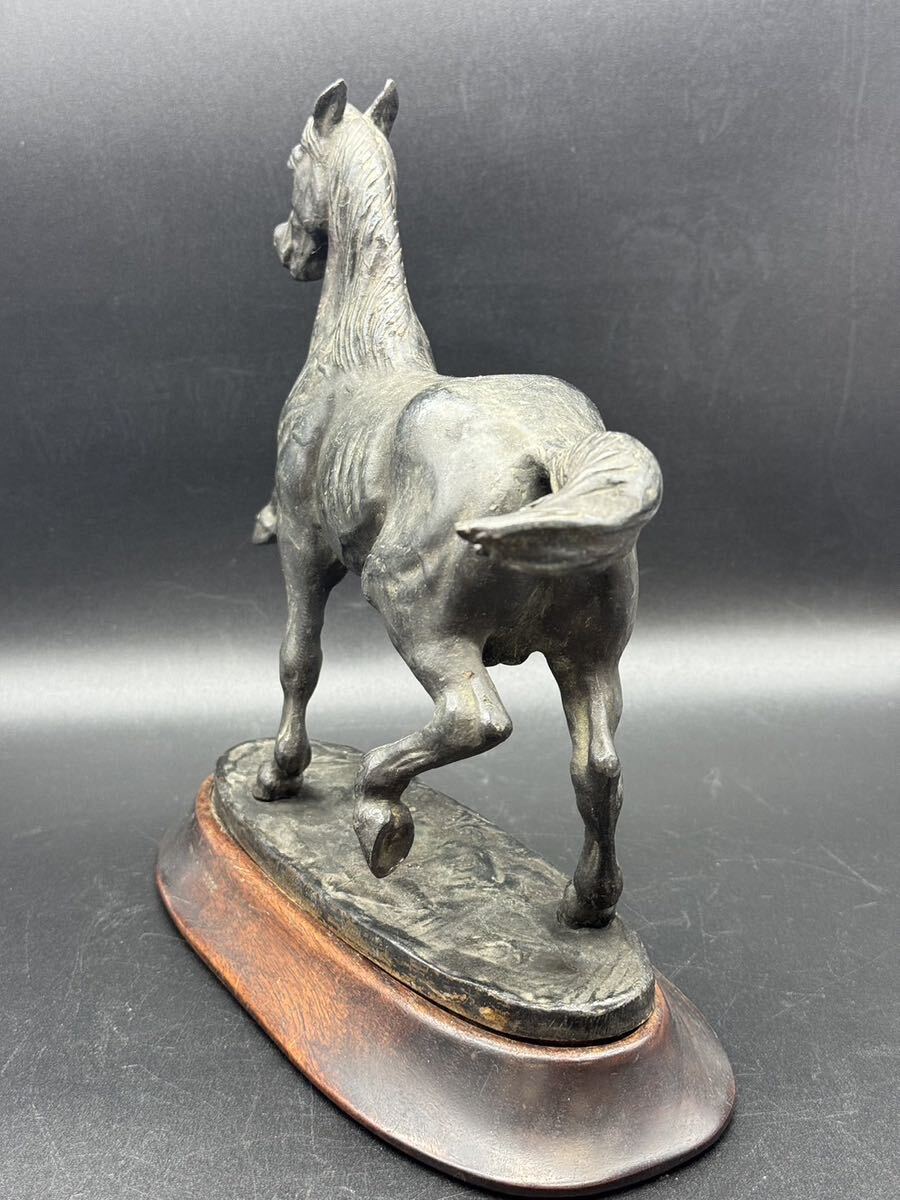 【0306】s.komori 馬 馬像 ブロンズ像 置物 アンティークの画像4
