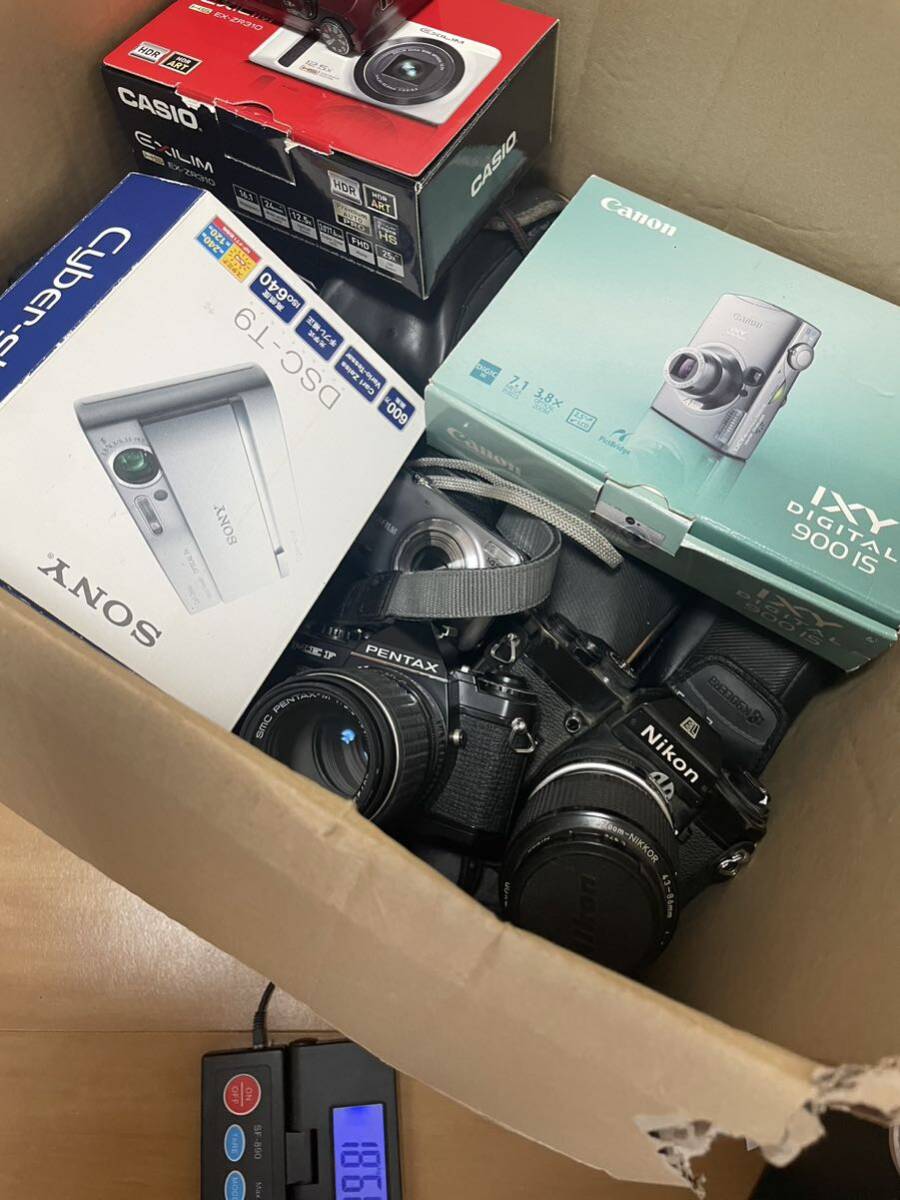  stock one . sale approximately 18.6kg together large amount camera operation not yet verification digital camera single-lens IXY CYBER-SHOT EXLIM Canon PENTAX FUJIFILM CASIO other accessory have 