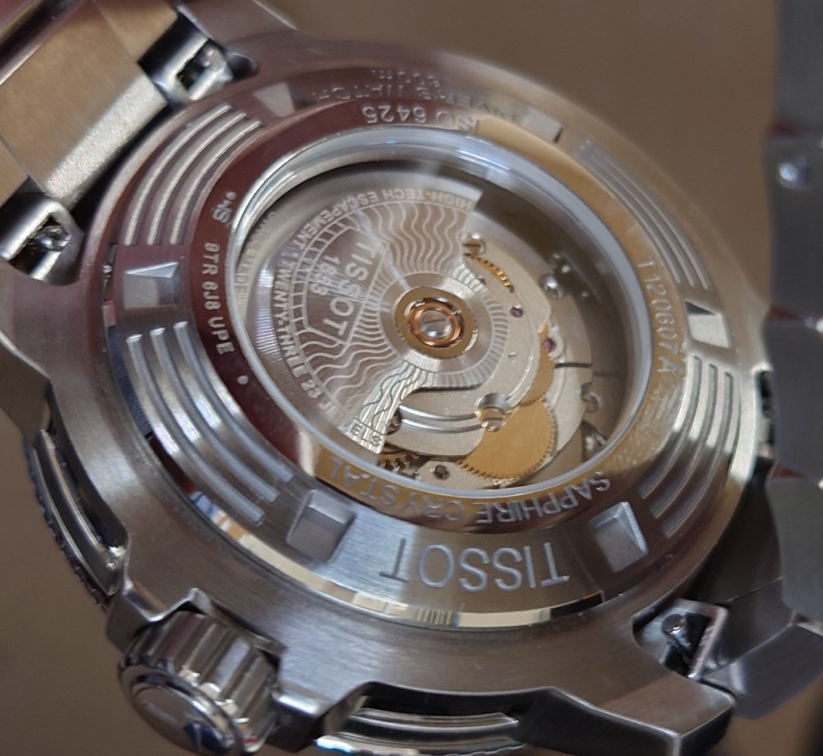 TISSOT ティソ シースター 2000 プロフェッショナル T1206071104101 自動巻き ブルー文字盤の画像3