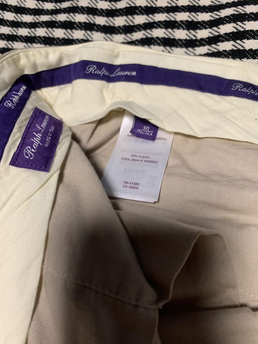  Ralph Lauren лиловый этикетка слаксы linen брюки размер 30 Black Label rrl rlx RR L 