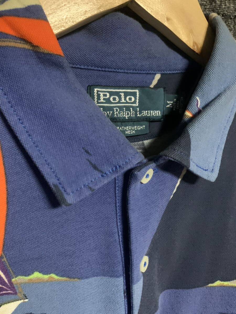 レア ラルフローレン ヨット ポロシャツ マリン ラグビー rugby rrl polo 1992 rlx パープルレーベル ダブルアールエル ニューヨークメッツの画像4