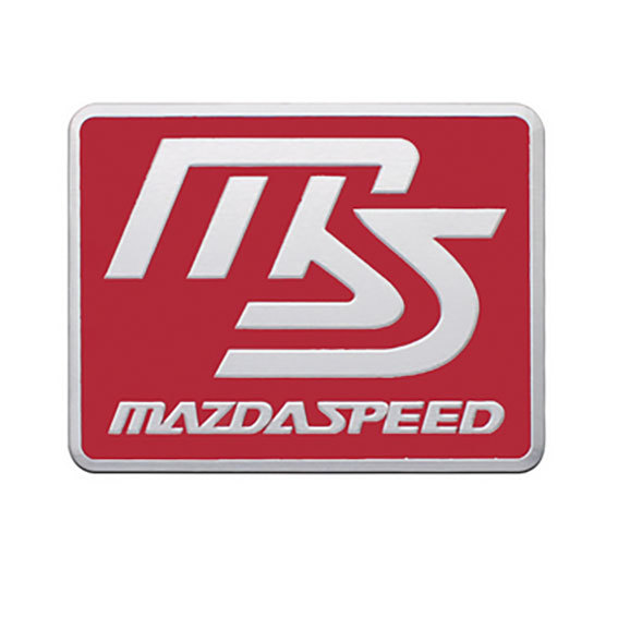 マツダスピード MAZDA Speed  アルミニウムステッカー Cタイプ（レッド） 1枚の画像3
