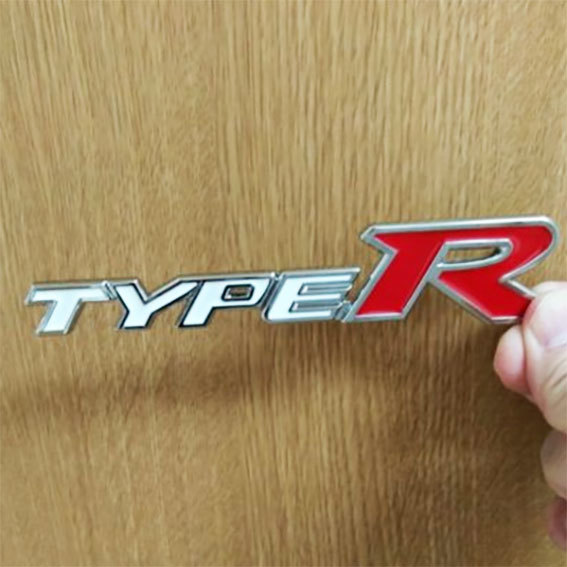 Type R （タイプR ）金属製３Dエンブレム Cタイプ 1枚の画像3