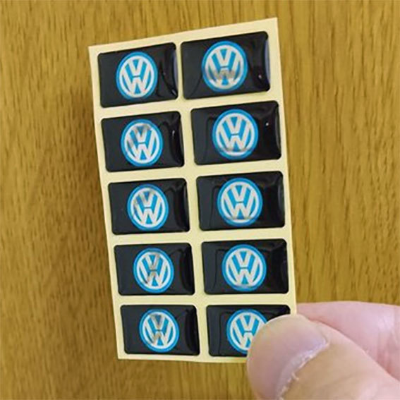 VolksWagen フォルクスワーゲン　インテリアステッカー　１０個　　１シート_画像3